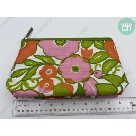 CLINIQUE  Print Cosmetic Makeup Bag  Zipper Pouch 9.5"x5.5"x2.5" NEW  PICTURES
