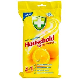 Zale Yardley Antibacterial Cleaning Wipes, Surface Cleaning Wipes, Household Wipes Remove Soap Scum and Dirt, Cleaning Wipes (Pack of 50)