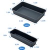 Gonice 13 Pack Black Plastic Drawer Organizer Tray, Interlocking Desk