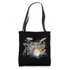 Abstract art drums musician music band throne noose Tote Bag