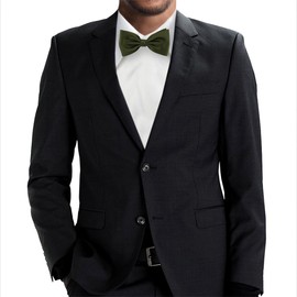 TigerTie Pre-Tied Bow Tie in Plain Colour + Gift Box -