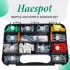 Haespot 390-Piece Multi-Functional Drywall Anchor and Screw Kit, 6 Different