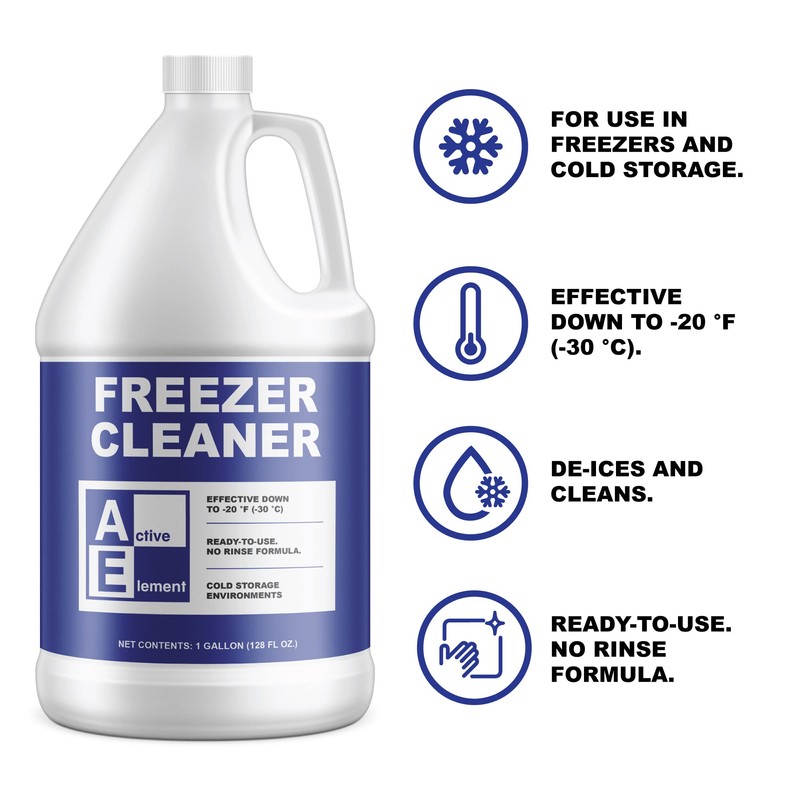 Active Element Freezer Cleaner - 4 Gallon - Deices and