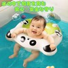 Float Ring, Underarm Type, Integrated Inflatable, Push Pump Included, Panda,