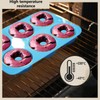 PRVCFZ 4 PCS Donut Mould, Doughnut Mould, Non-Stick 6 Cavity
