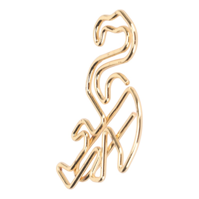 100pcs Flamingo Paper Clip Cute Animal Shape File Note Page