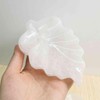 NKlaus Selenite Leaf Bowl Special 14 x 10 x 3.5