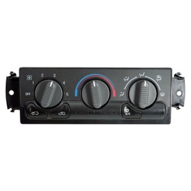 599-266 Front Climate Control Module A/C Heater Air Conditioning Panel Unit Compatible with GMC Sierra with Chevy Silverado 1999-2002 Replacement for 599-266 15054697 15753264 19244873 9361355