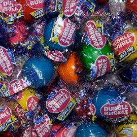 Dubble Bubble Wrapped bubble gum Balls Dubble Bubble 1 Lb About 80 Gumballs Dubble Bubble