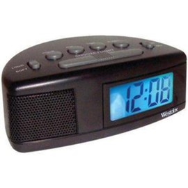 Westclox Extra Loud Alarm Clock for Heavy Sleepers, Easy-to-Read LCD Display with Adjustable Alarm and Snooze (Black)