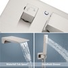 Aolemi Wall Mount Bathtub Faucet Bath Tub Faucet Set Waterfall