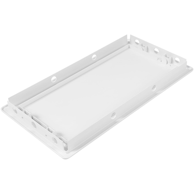 HVAC OV 6 x 12 Inch White Square ABS Plastic