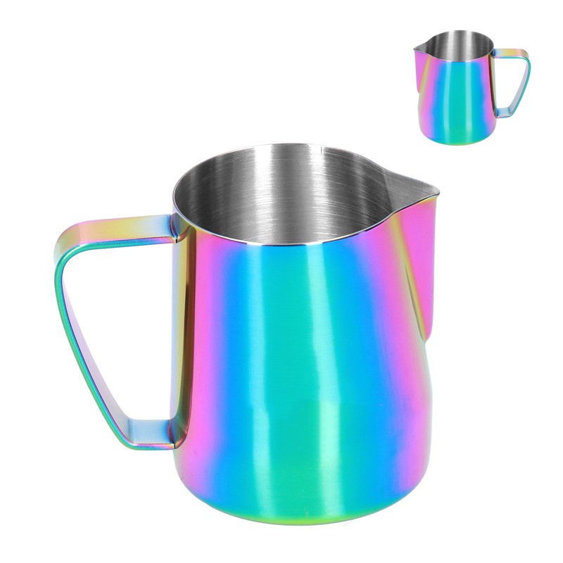 Stainless Steel Milk Frothing Pitcher Pointed Mouth Coffee Frother Cup