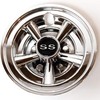 Chrome Golf Cart Hub Caps 8 inch Set of 4