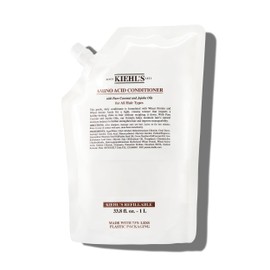 Kiehl's Amino Acid Conditioner, Strengthening and Moisturizing Hair Treatment, with Amino Acids, Jojoba and Coconut Oil to Improve Manageability and Added Shine - 33.8 fl oz /1 Liter Refill
