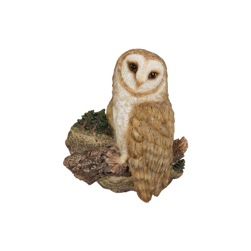 Vivid Arts - Barn Owl on Branch Magnet - WLM-BO14-F
