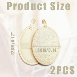 2 Stück Luffa Schwamm,Peeling Schwamm,Loofah,Schwamm Dusche,Aus Umweltfreundlichem Und Biologisch Abbaubarem Dusch-Luffaschwamm,Duschschwamm Wiederverwendbar, Camping, Spa, Küche, Bad