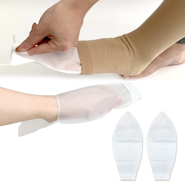 Open Toe Compression Socks for Easy Pushing - Slip Stocking Applicator to Assist in Elderly, Disabled, Pregnant - 1 Pair