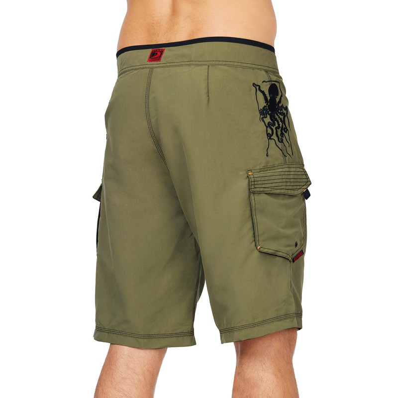 Maui Rippers Octo Tako - Bañador para hombre, Verde oliva,
