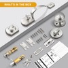 Probrico Brushed Nickel Door Locks for Front Door, Entry Door