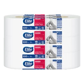 Papel Higiénico Elite® Bobina H/d 500 Mts P/6 Rollos