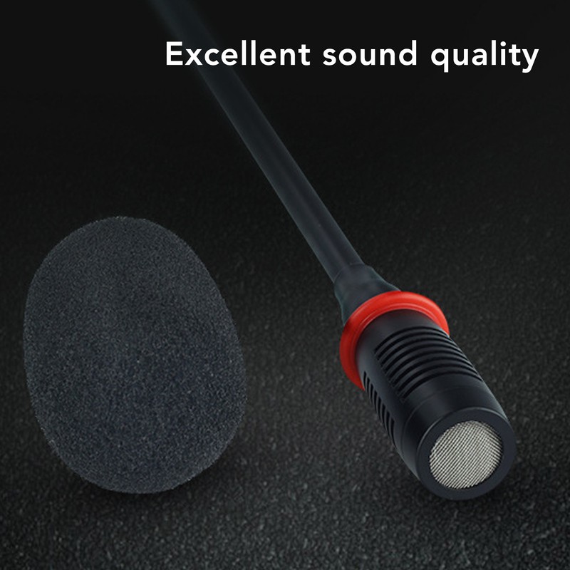 9.8in Professional Gooseneck Microphone Flexible Desktop Gooseneck Condenser Microphone for