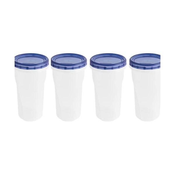 HomeyGear [48 Oz - Blue - 4 Pk] Large Deli