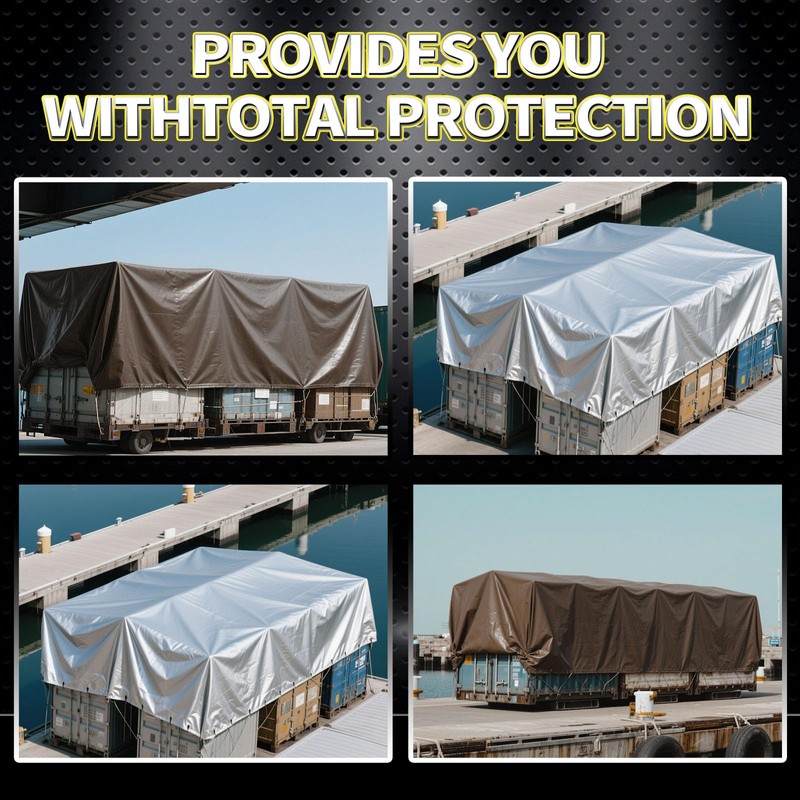 CAMPMAC Tarps Heavy Duty Waterproof 12x20 Ft, 10 Mil Thick,