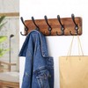 SKOLOO Rustic Wall Mounted Coat Rack: 16" Hole to Hole,