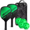 Donwell 7PCS Carbon Fiber Pickleball Set of 2 Lightweight Portable
