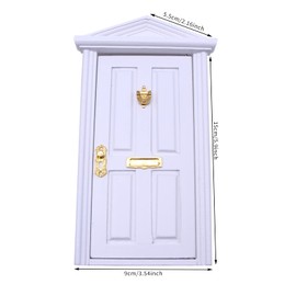 Wooden Gnome Door Christmas Decoration Mini Wooden Elves Door Red Pink Blue Doll House Furniture Decoration Accessories Door Opening