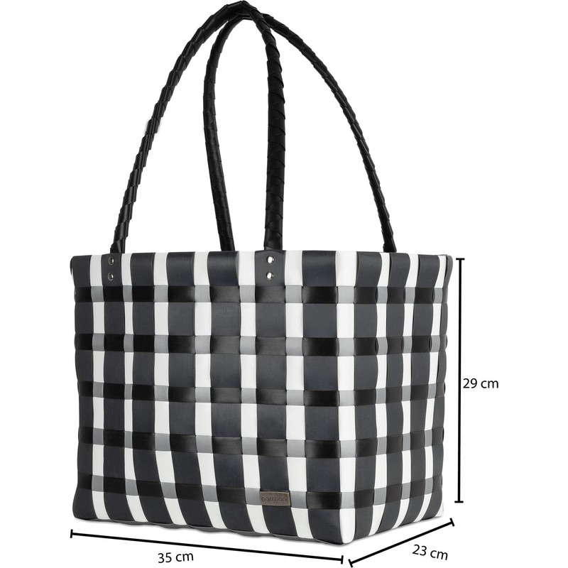 Easy-care shopping basket with sewn-in inner pocket, tear-resistant, 70% recycled