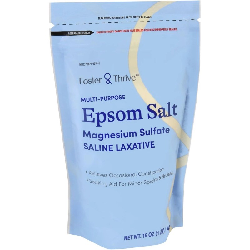 Foster & Thrive 1 lb Pouch Epsom Salt Granules -