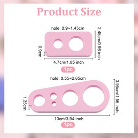 OLYCRAFT 2Pcs Pink Safety Eye Insertion Tool for Attaching Safety Eyes and Washers Eyeball Gauge Board Safe Eye Measuring Plate Install Tool Portable Auxiliary Tool for Inserting Safe Eyes