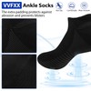 VVFXX Men's Socks 6 Pairs Low Cut Wicking Men's Athletic