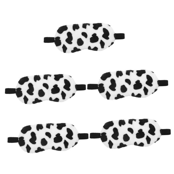 Healeved 5pcs Sleeping Mask for Women Plush Eye Mask for