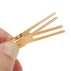 Qearl 100 PCS 1.77" Double Prong Curl Clips Gold Curl