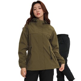 Aoki Outdoor, Aoki Outdoor Rain Wear, Mountain Parka, Windbreaker, Jacket, Bicycle, Mountain Climbing, Golf, Commuting, Rainwear, green