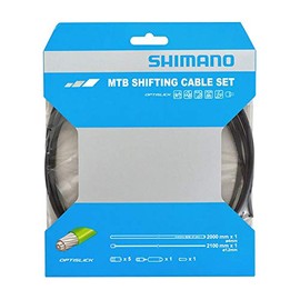 Shimano Y60198092 Optislick MTB Shift Cable Set, Black, *Shift Inner Cable is 1 Piece, Repair Parts