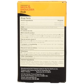 Tiger Balm Tiger Balm Neck & Shoulder Rub, 50 g – Shoulder and Neck Topical Relief Cream – Sore Muscle and Joint Relieving Cream – Effective Tension and Discomfort Relief Rub – 2 Pack