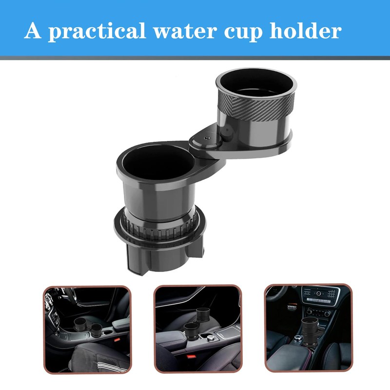 Upgraded Car Cup Holder Expander Adjustable Base & Expander for