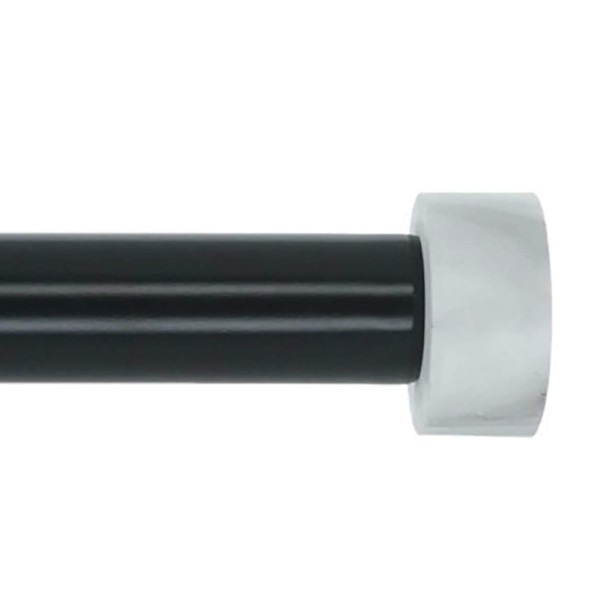 Meriville 1-Inch Diameter Single Window Treatment Curtain Rod, Vico White