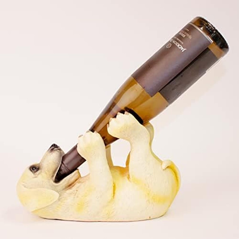 Wild Eye Designs Puppy Dog Wine Bottle Holder. LAB Puppy,