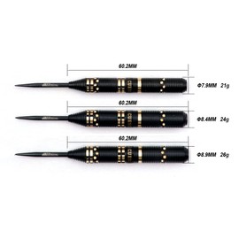 CUESOUL JAZZ PLUS Steel Tip Darts 26g with AK5 Dart Flight Standard Shape