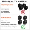 JERBOR Upgraded 4Pcs Door Wheel Rollers Fit for Kubota SVL65/SVL75/SVL97
