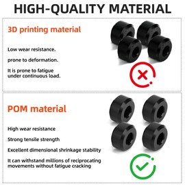 JERBOR Upgraded 4Pcs Door Wheel Rollers Fit for Kubota SVL65/SVL75/SVL97