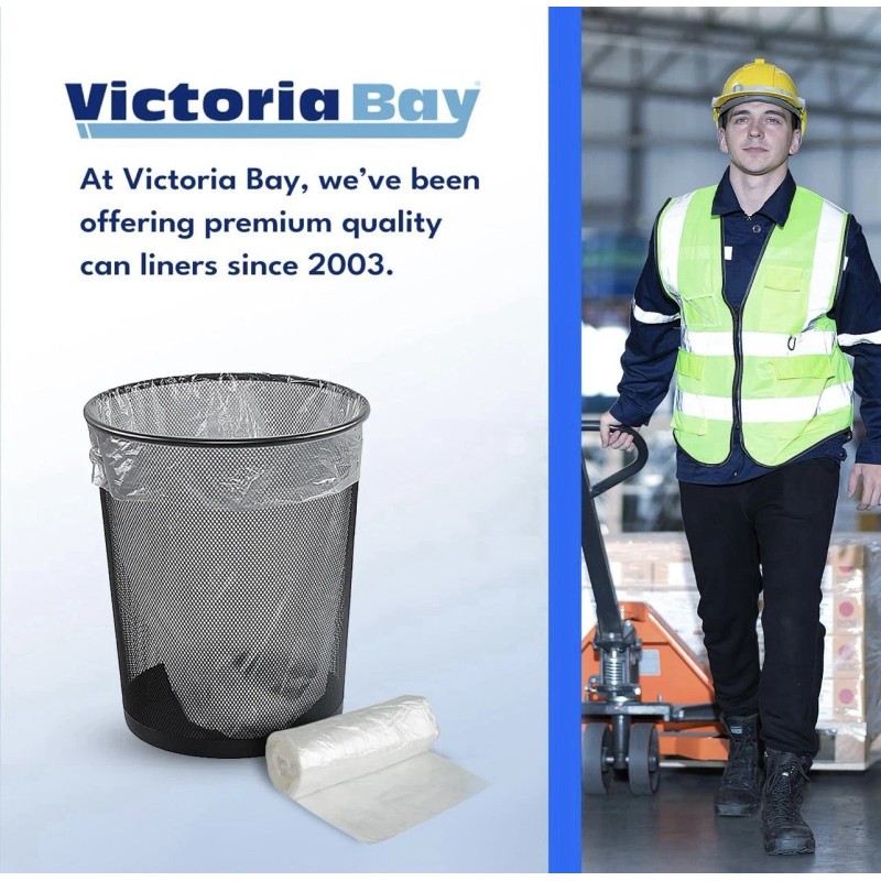 Victoria Bay 1000 ct. TRASH BAGS - Victoria Bay 10-Gallon