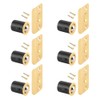 (6 Pack) Brass Plated Closet Door Drive-in Ball Catch with
