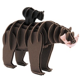 Fridolin 3D Paper Model Bear