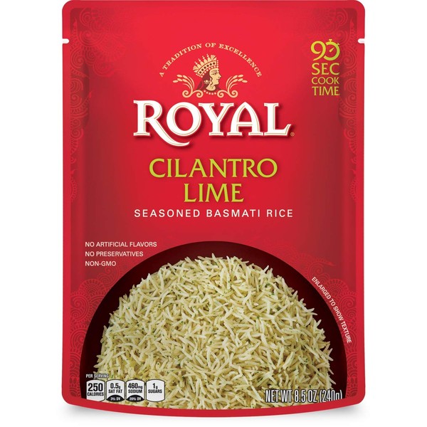 Royal - Cilantro Lime Seasoned Basmati Rice (Pack of Six)